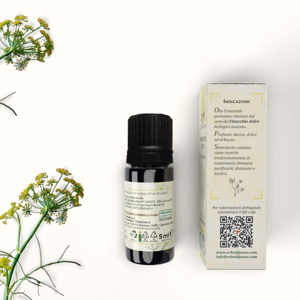 Organic Sweet Fennel Essential Oil, 5 ml