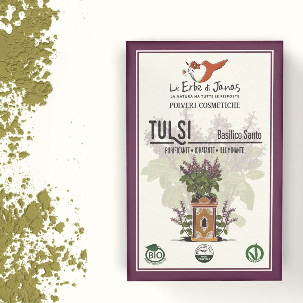 Bio Tulsi Pulver (Heiliges Basilikum), 100 g