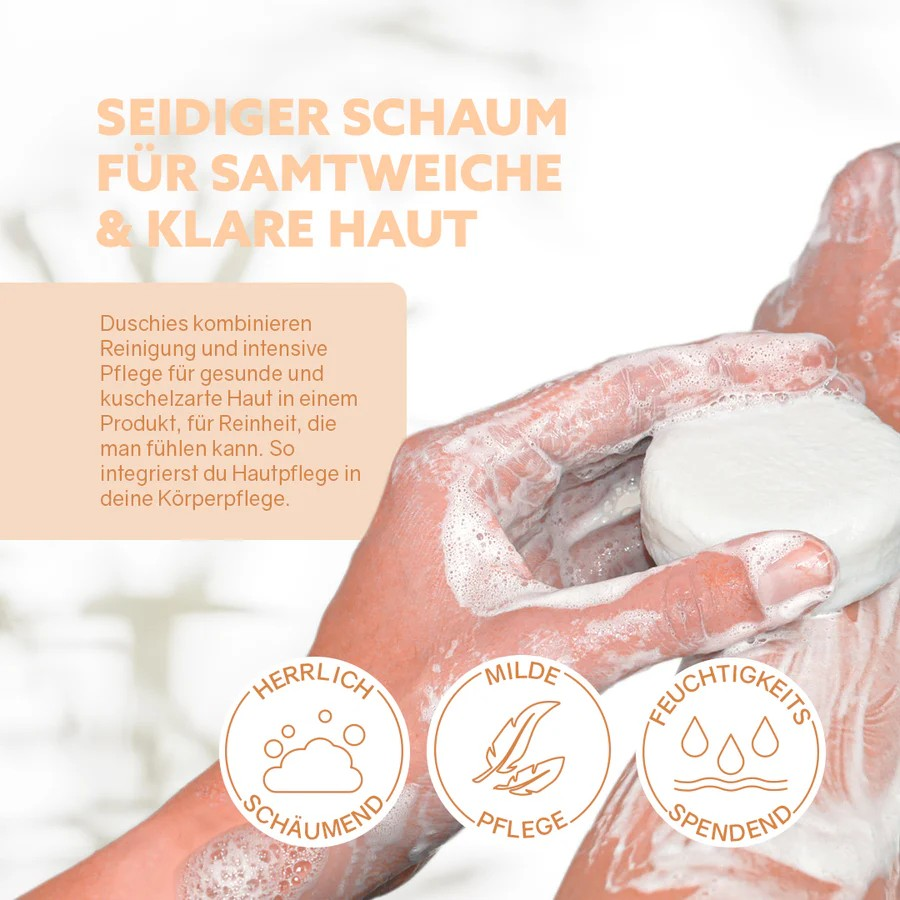 Duschie Juicy Orange – fruchtige Pflege, 60 g