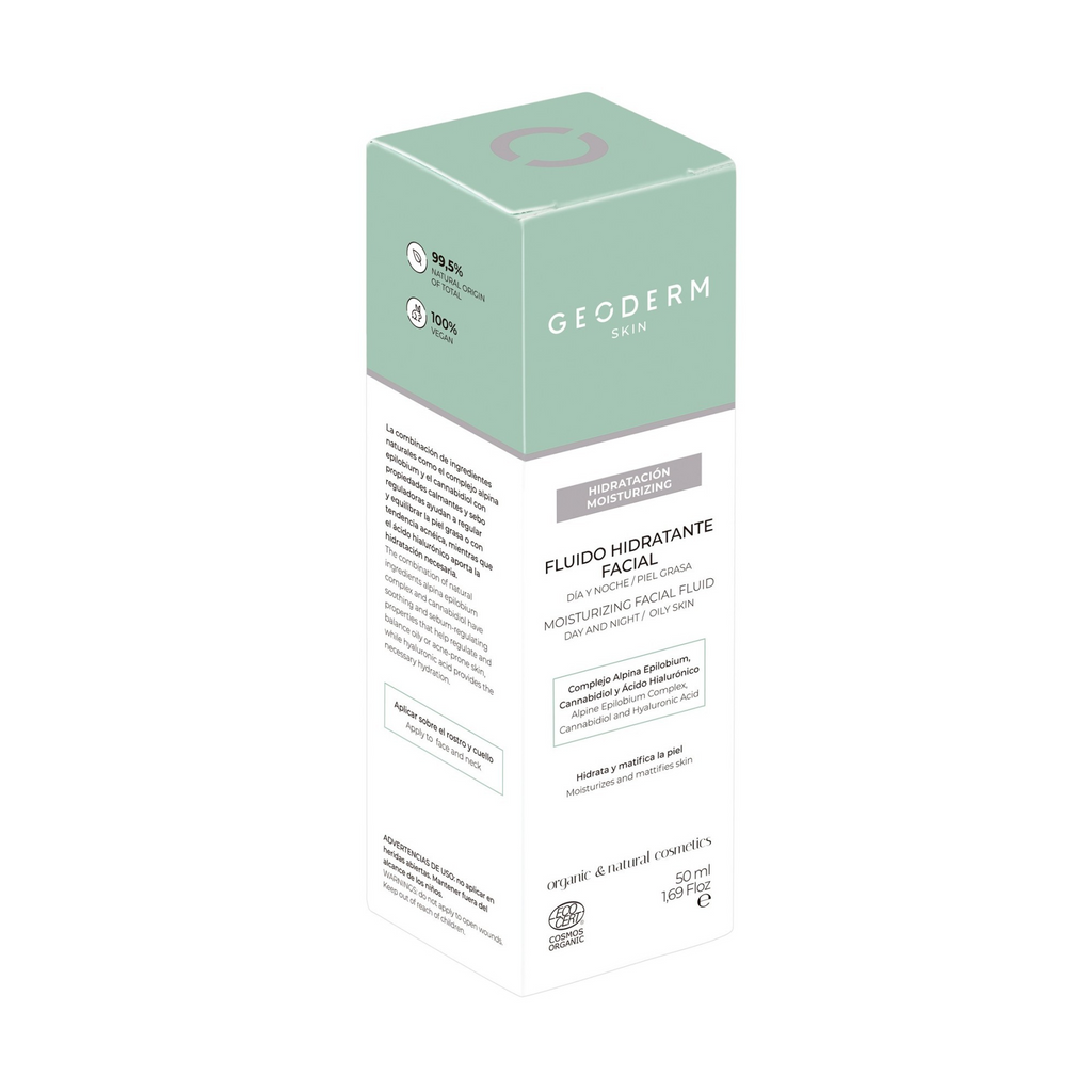 Moisturizer Facial Fluid für fettige Haut – Bio, Organisch & Vegan, 50 ml
