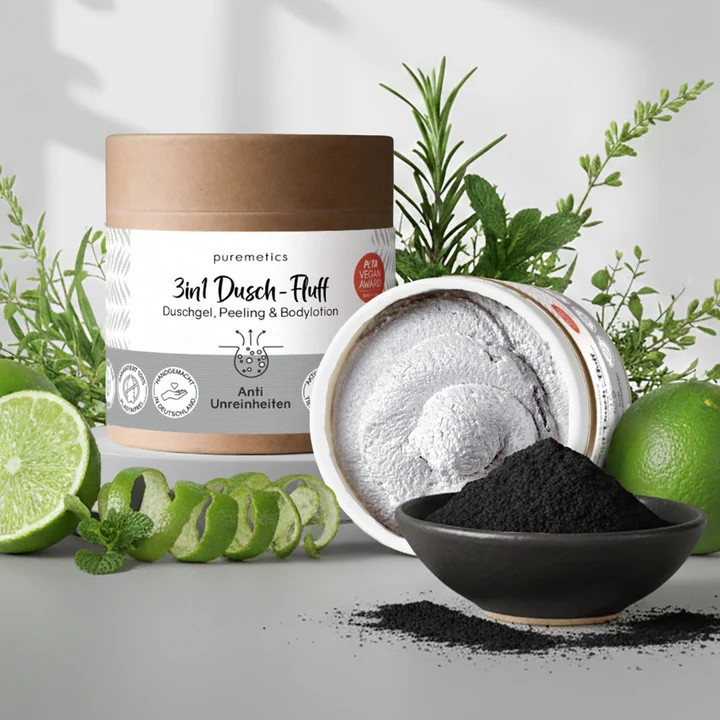 3in1 Dusch-Fluff Anti Unreinheiten – klärende Pflege, 250 g