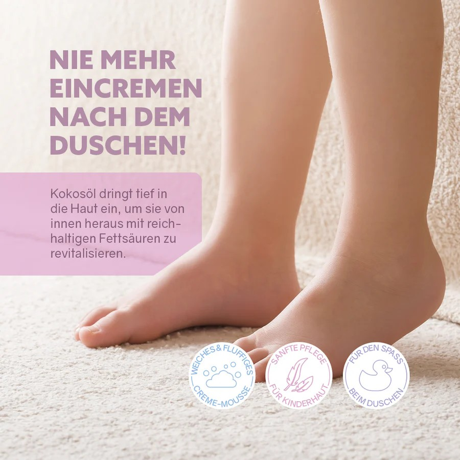 Dusch-Fluff Kinder – sanfte Pflege, 200 g