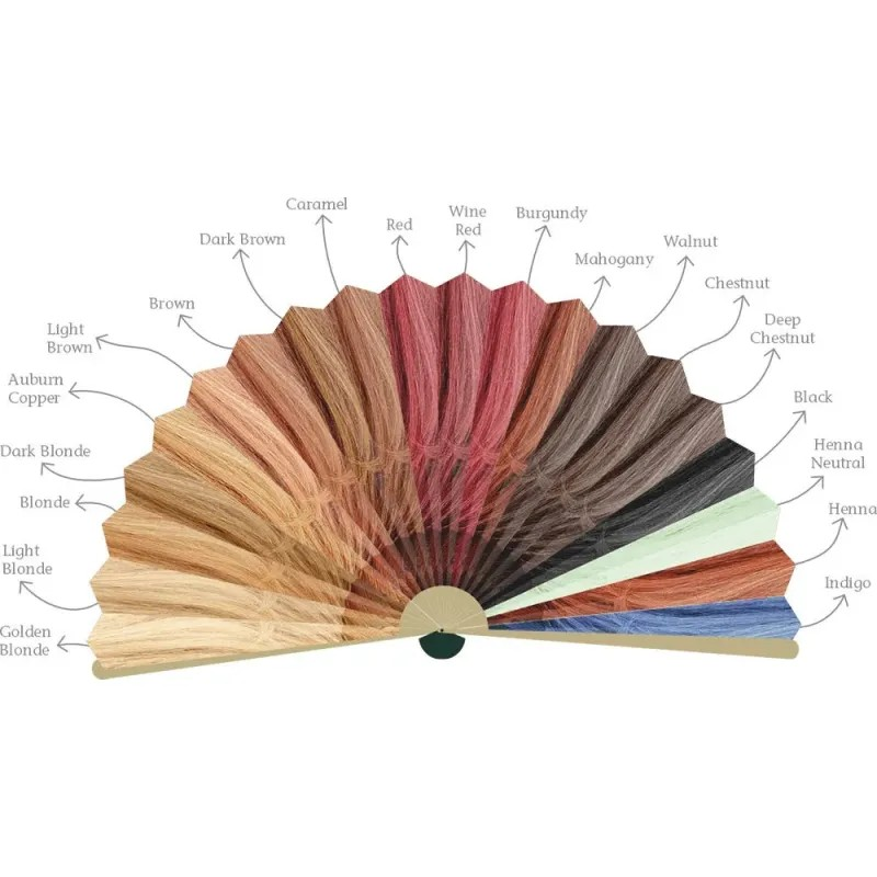 صبغة شعر عضوية نباتية، لون بني فاتح، 100 غرام