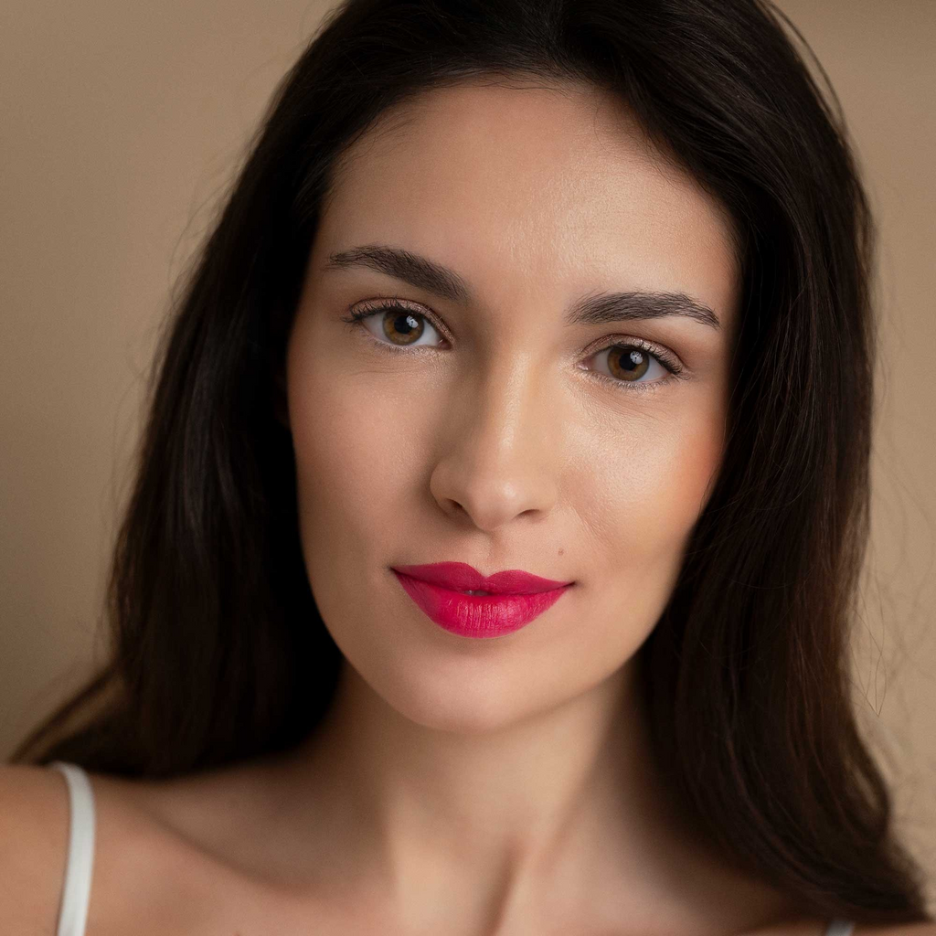 Crimson Red Lipstick – Bio & veganer roter Lippenstift, 4 g