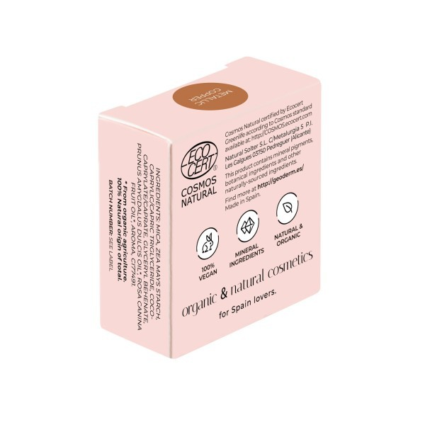 Compact Eyeshadow Metallic Copper – Natürlicher, veganer Lidschatten, 2 g