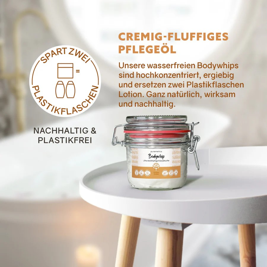Bodywhip Golden Amber – pflegende Körpercreme, 150 g