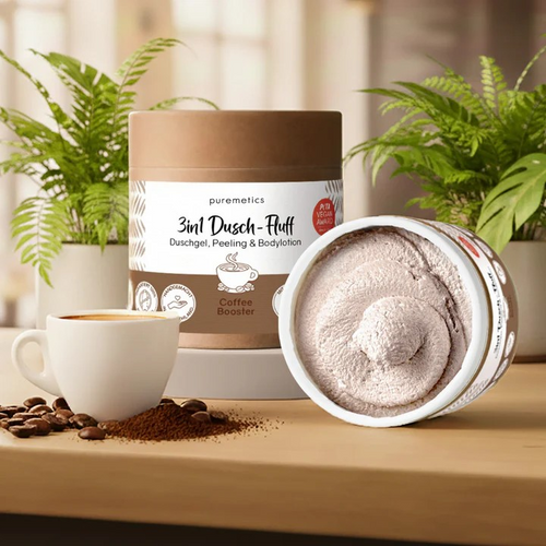 3in1 Dusch-Fluff Coffee Booster – aktivierende Pflege, 250 g