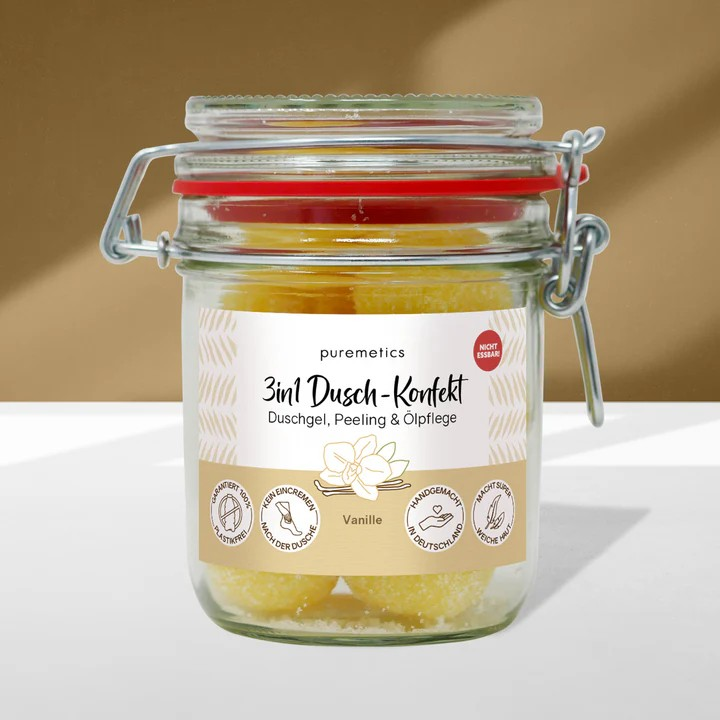 3in1 Dusch-Konfekt Vanille – sanfte Pflege, 200 g