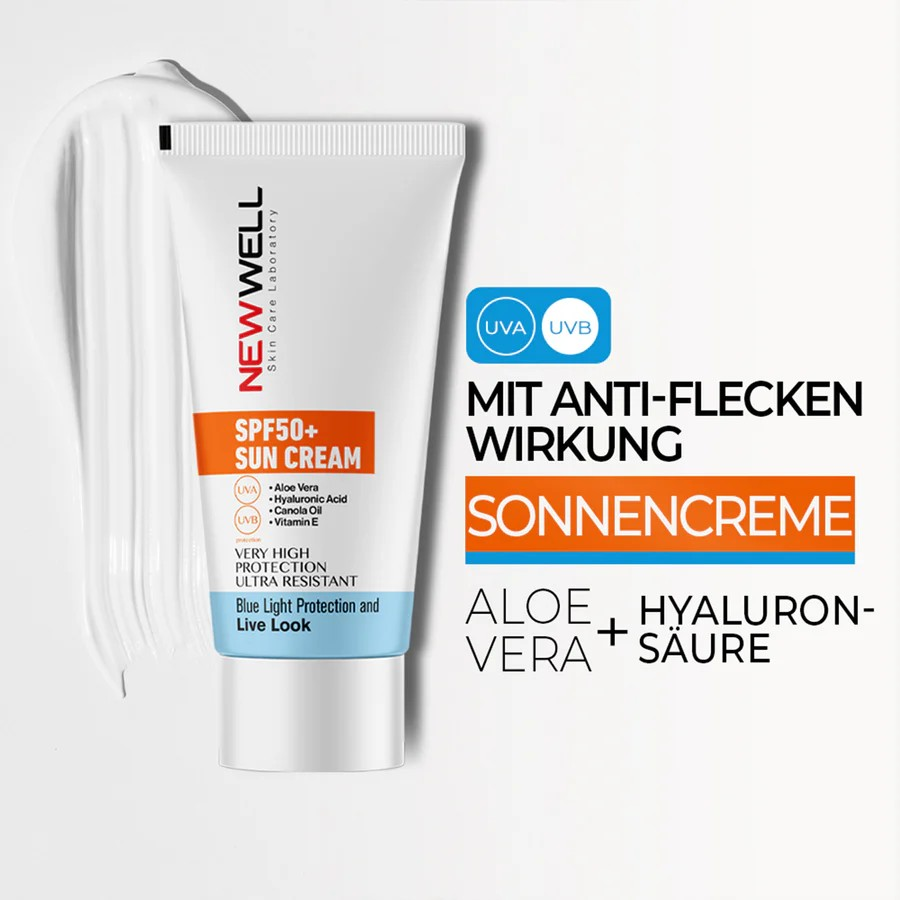 واقي شمس بالصبار SPF 50+، للوجه والجسم مع حماية الصبار، 50 مل