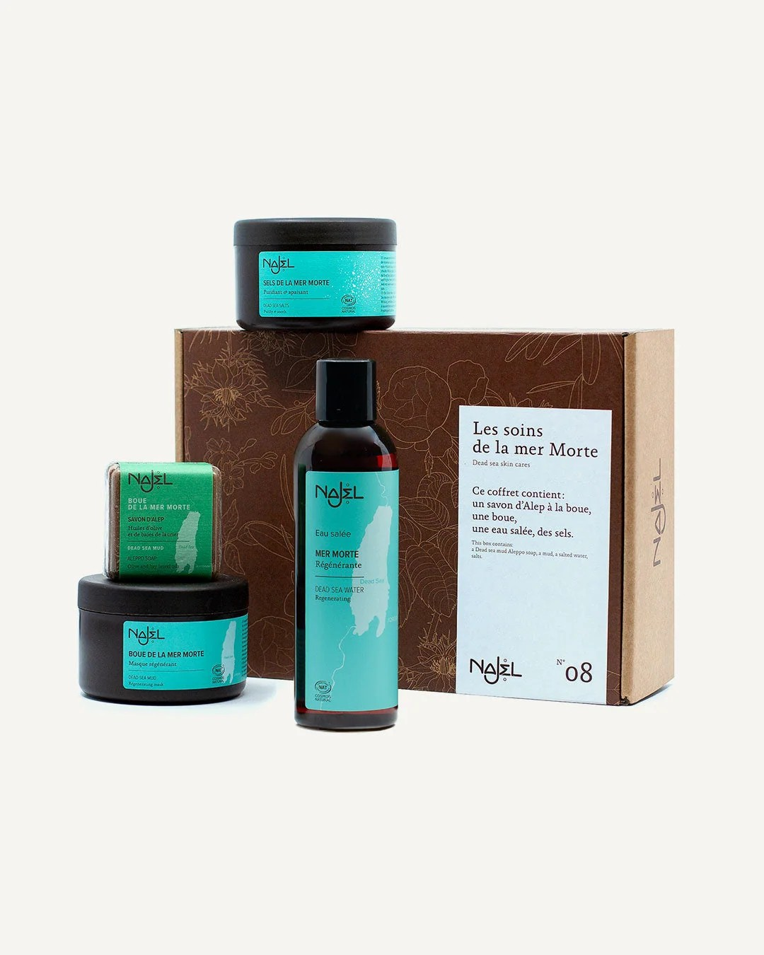 Geschenkset Totes Meer – Seife, Salzwasser, Salz & Schlamm
